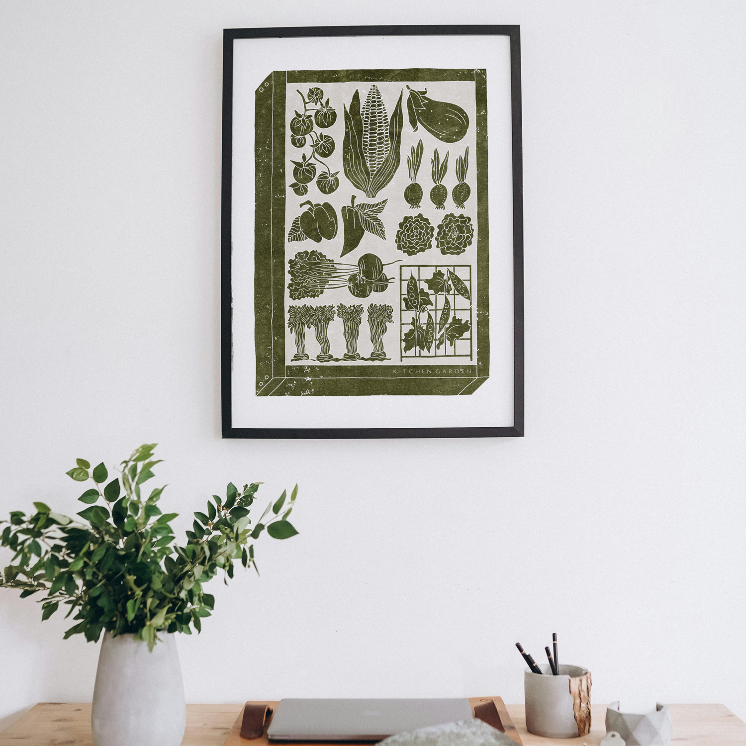 Kitchen Garden - Botanical Prints - Nature Artwork - Home Decor Print
